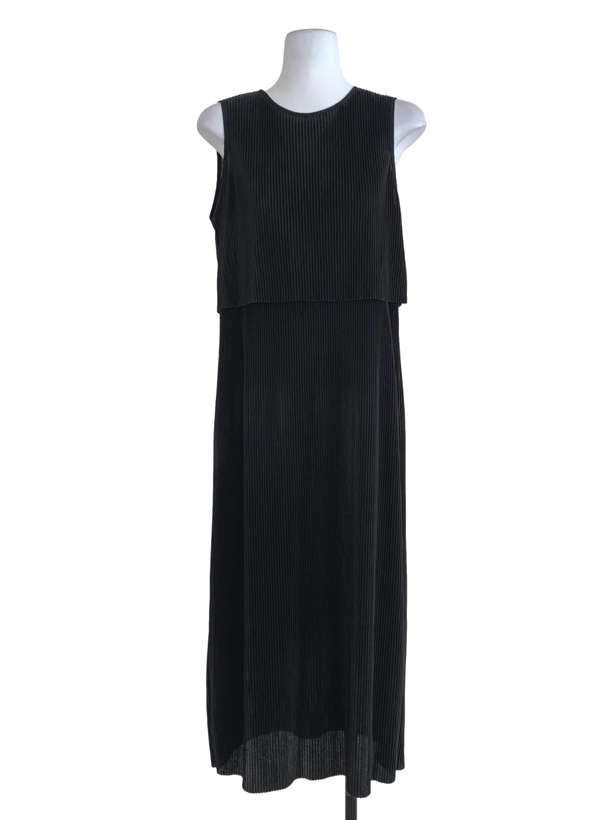 Black Plain Shift Dress