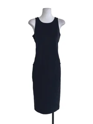 Black Plain Shift Dress