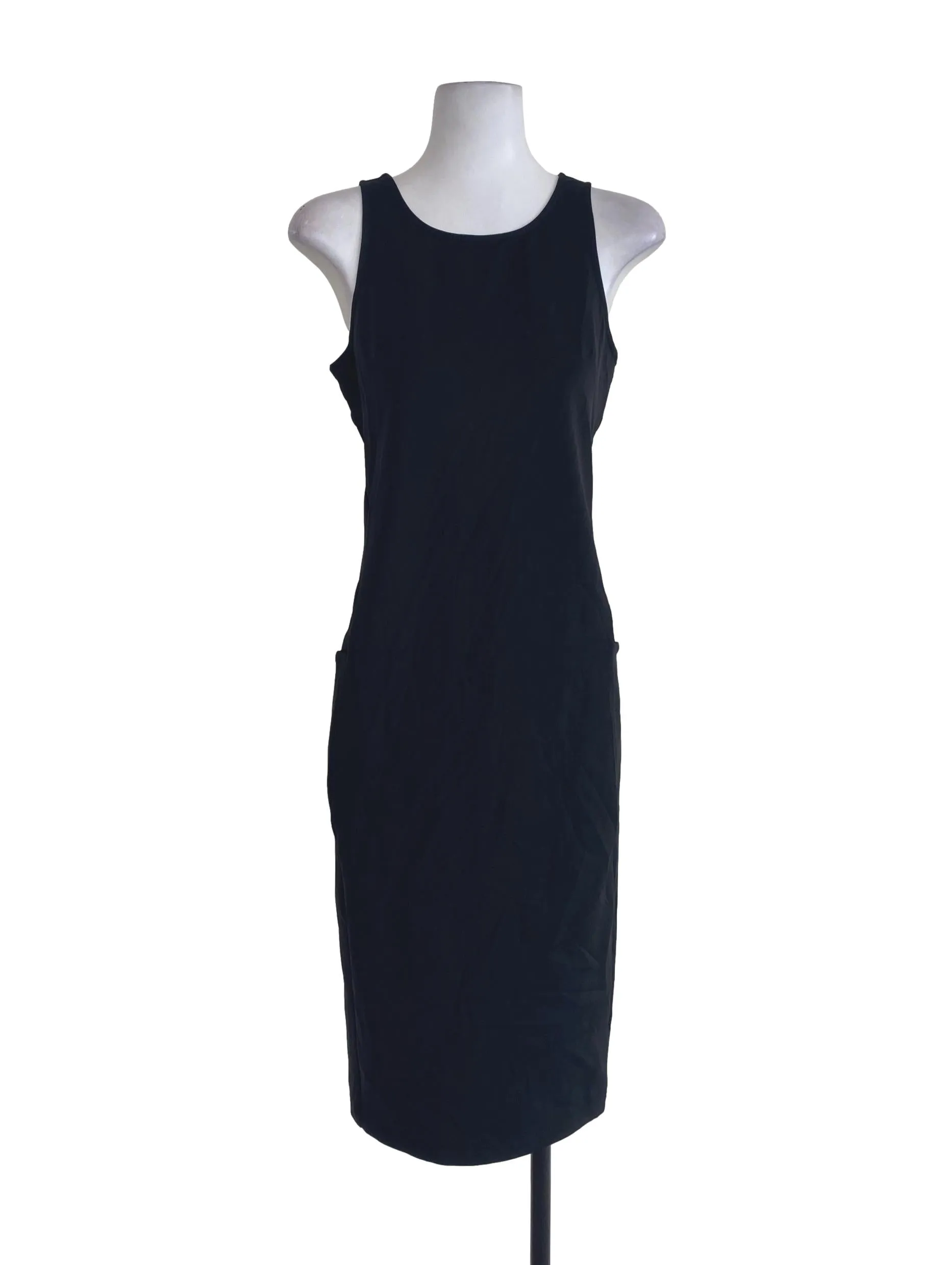 Black Plain Shift Dress