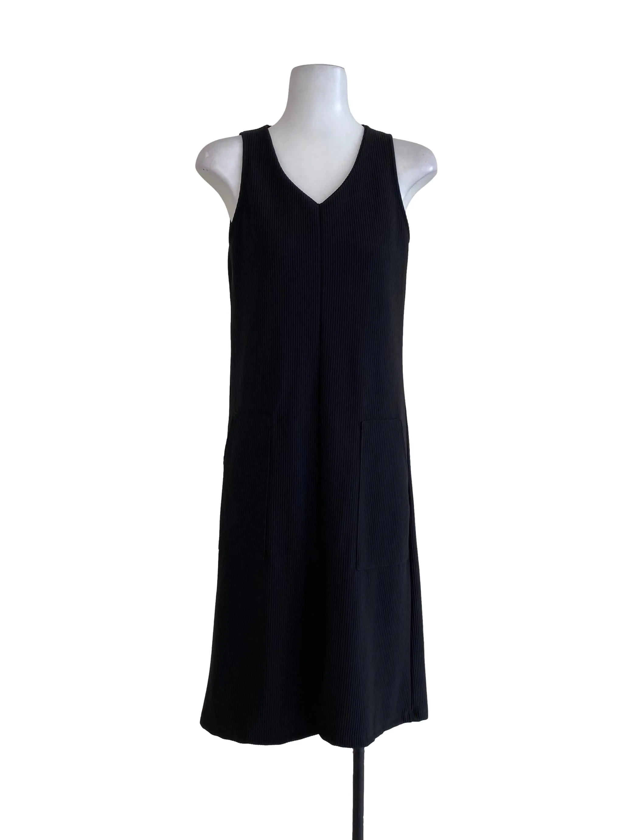 Black Plain Shift Dress