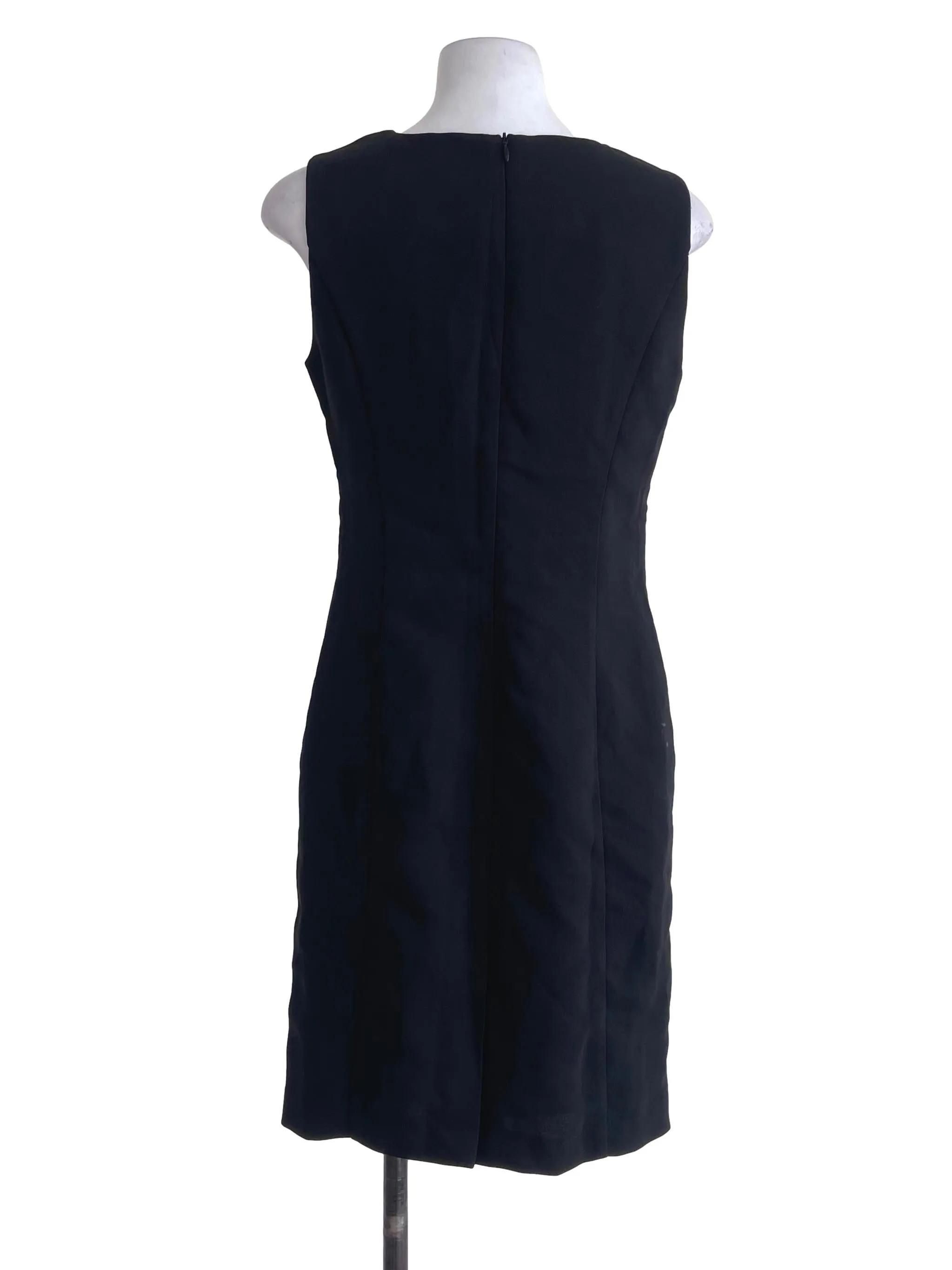 Black Sleeveless Shift Dress
