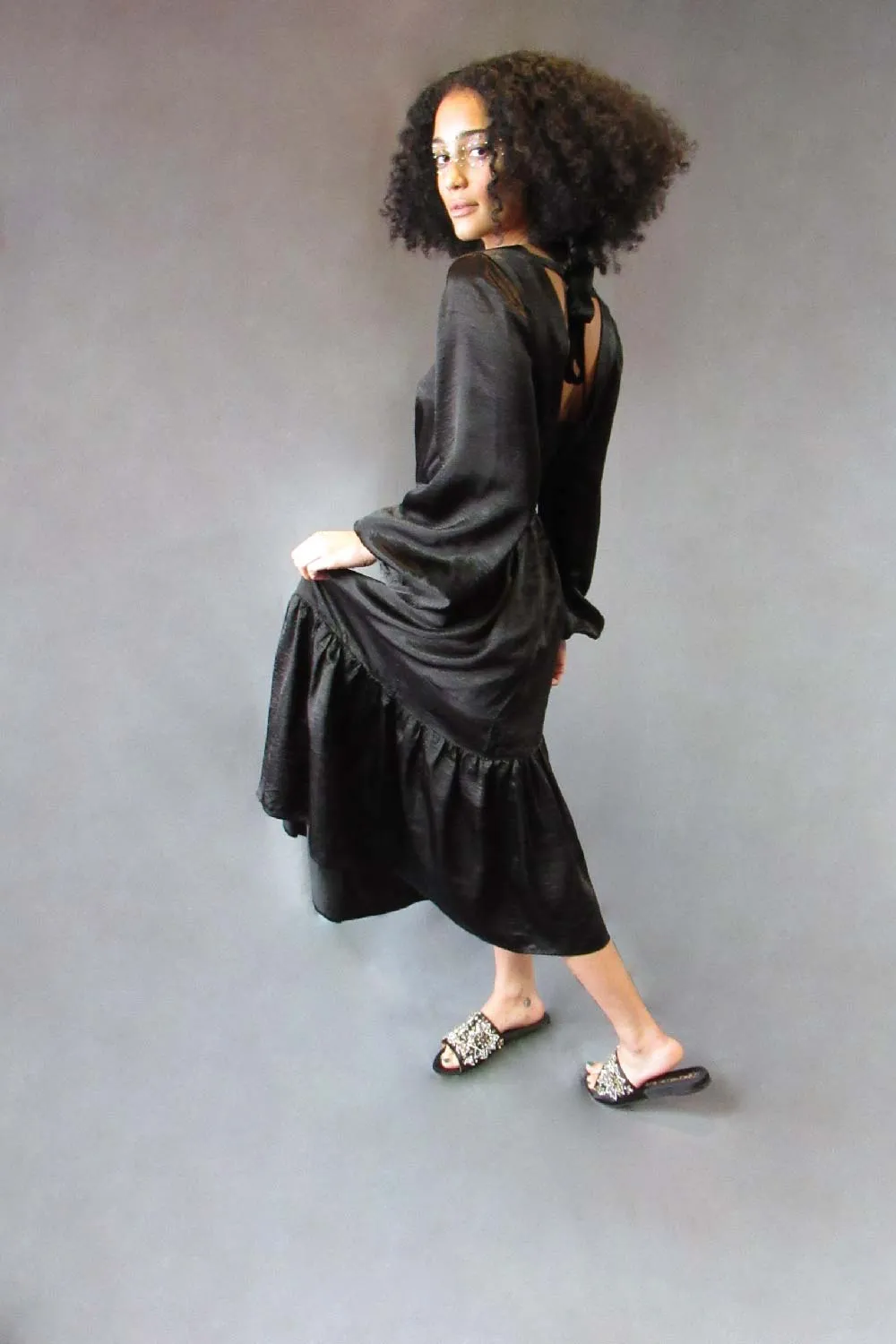 Black Tiered Shift