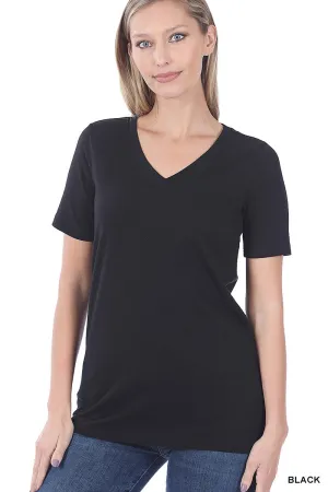Black V-Neck Blouse Sm - 3X * on sale