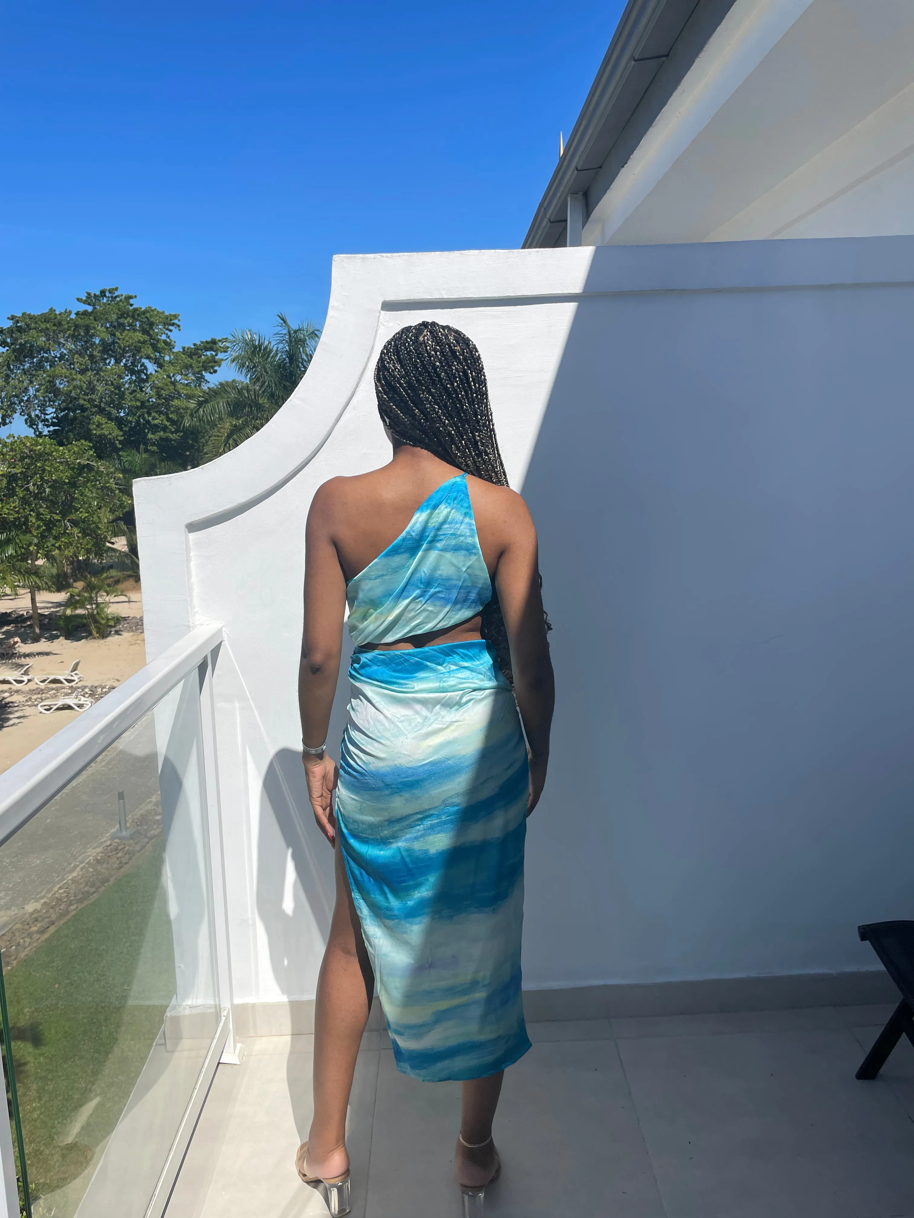 BLUE SERENITY OMBRÉ DRESS