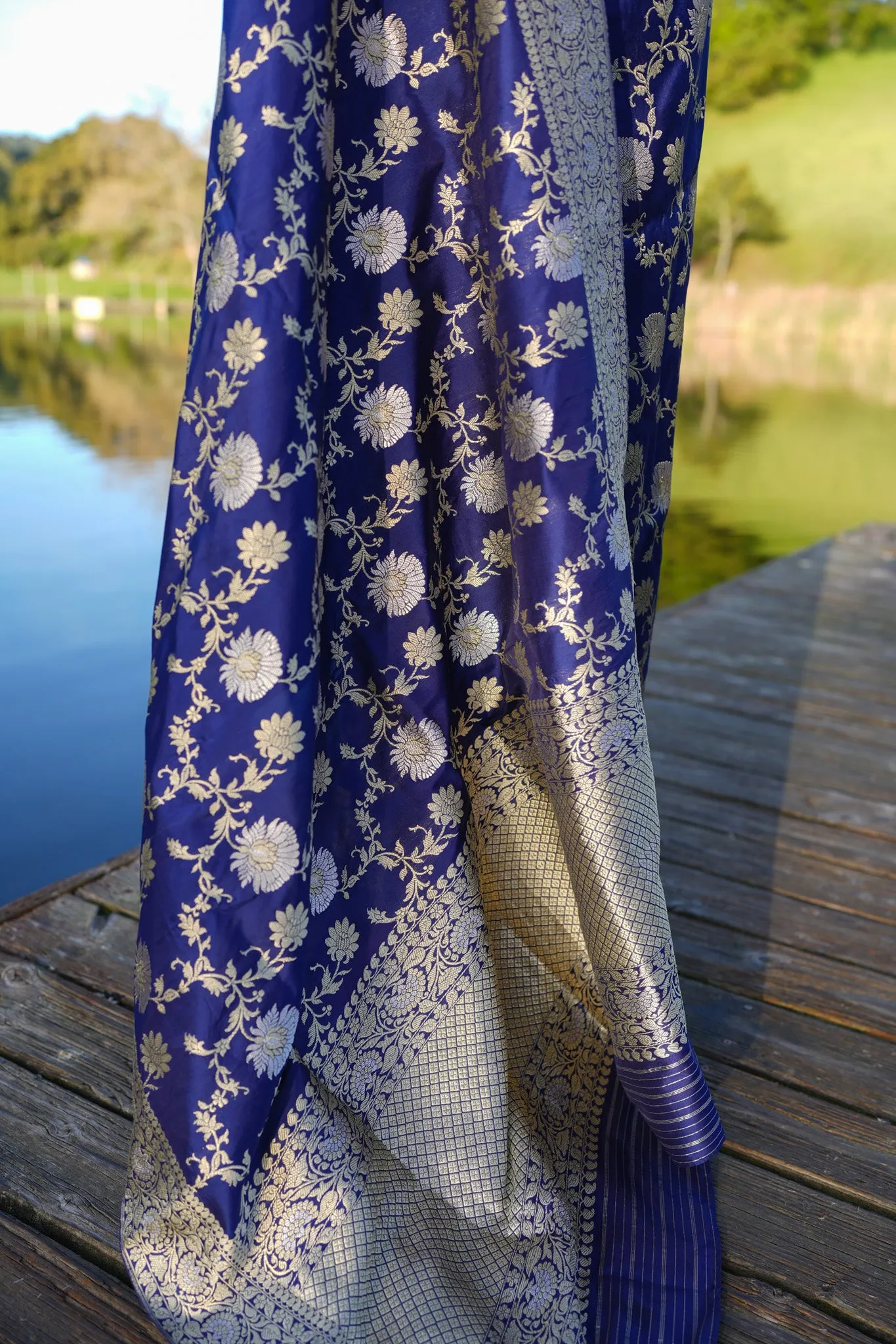 Blue Tarun Tahiliani Benarasi Silk Saree