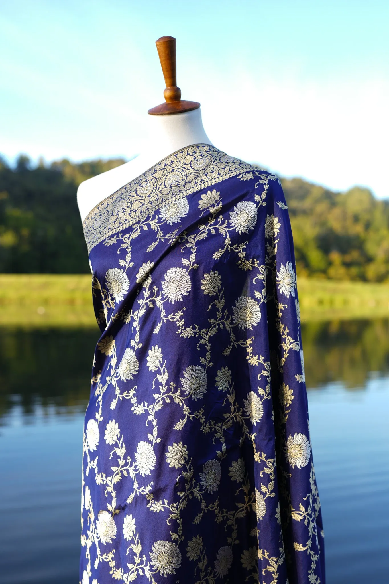 Blue Tarun Tahiliani Benarasi Silk Saree