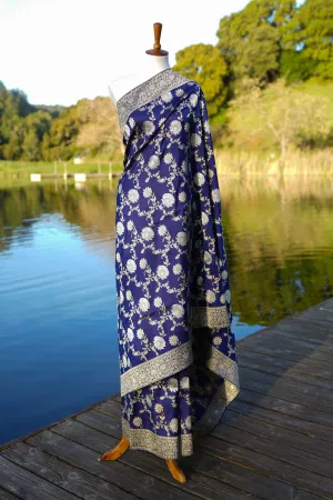 Blue Tarun Tahiliani Benarasi Silk Saree