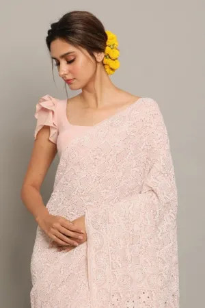Blush Pink Ruffle Blouse
