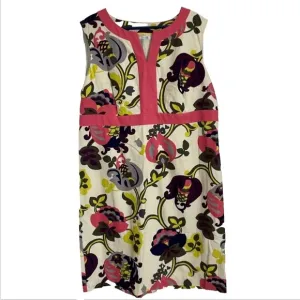 Boden Floral Patterned Vibrant Shift Dress Size 18 Long