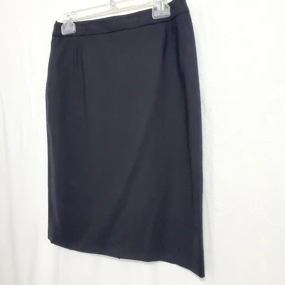 Boss Black Virgin Wool Pencil Skirt