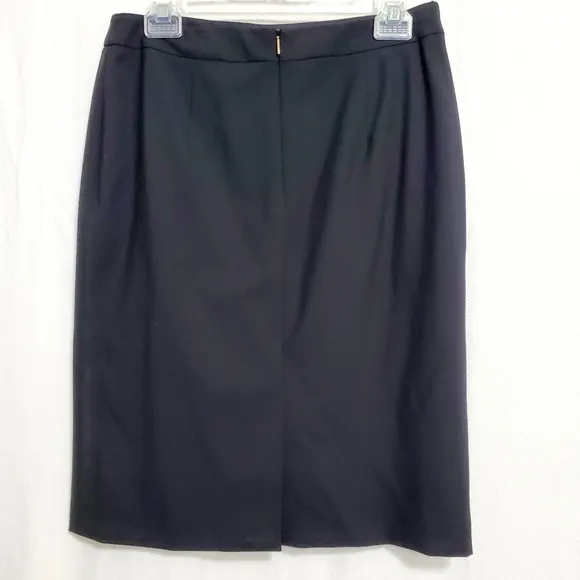 Boss Black Virgin Wool Pencil Skirt