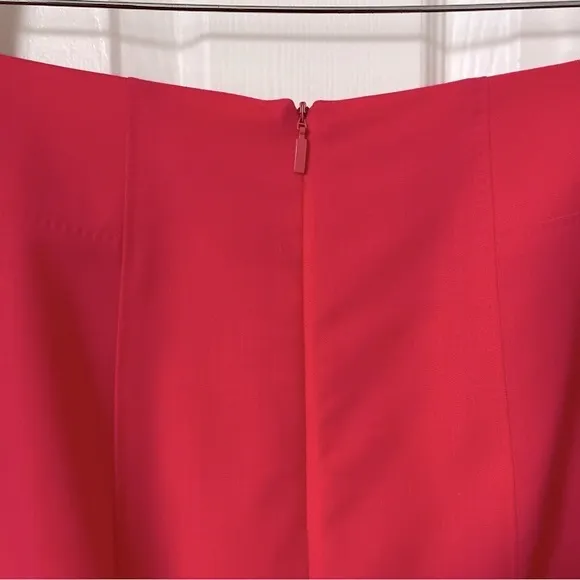 Boss Hugo Boss Vilonie Virgin Wool Blend Coral/Salmon Pencil Skirt Size 10