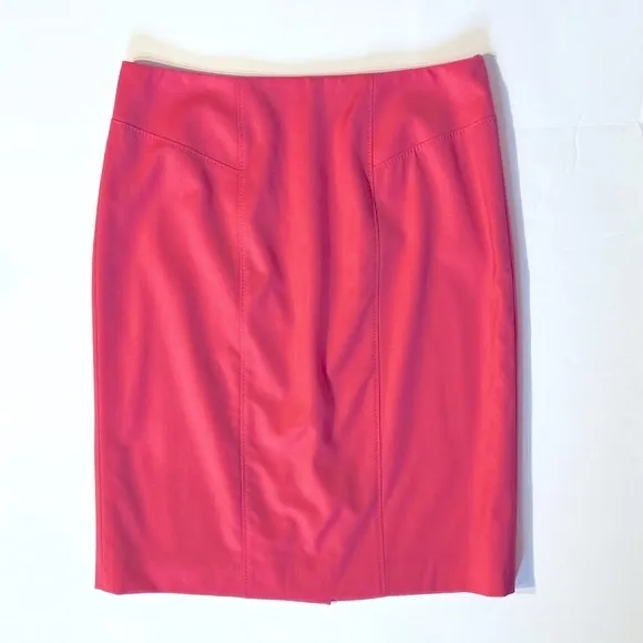 Boss Hugo Boss Vilonie Virgin Wool Blend Coral/Salmon Pencil Skirt Size 10