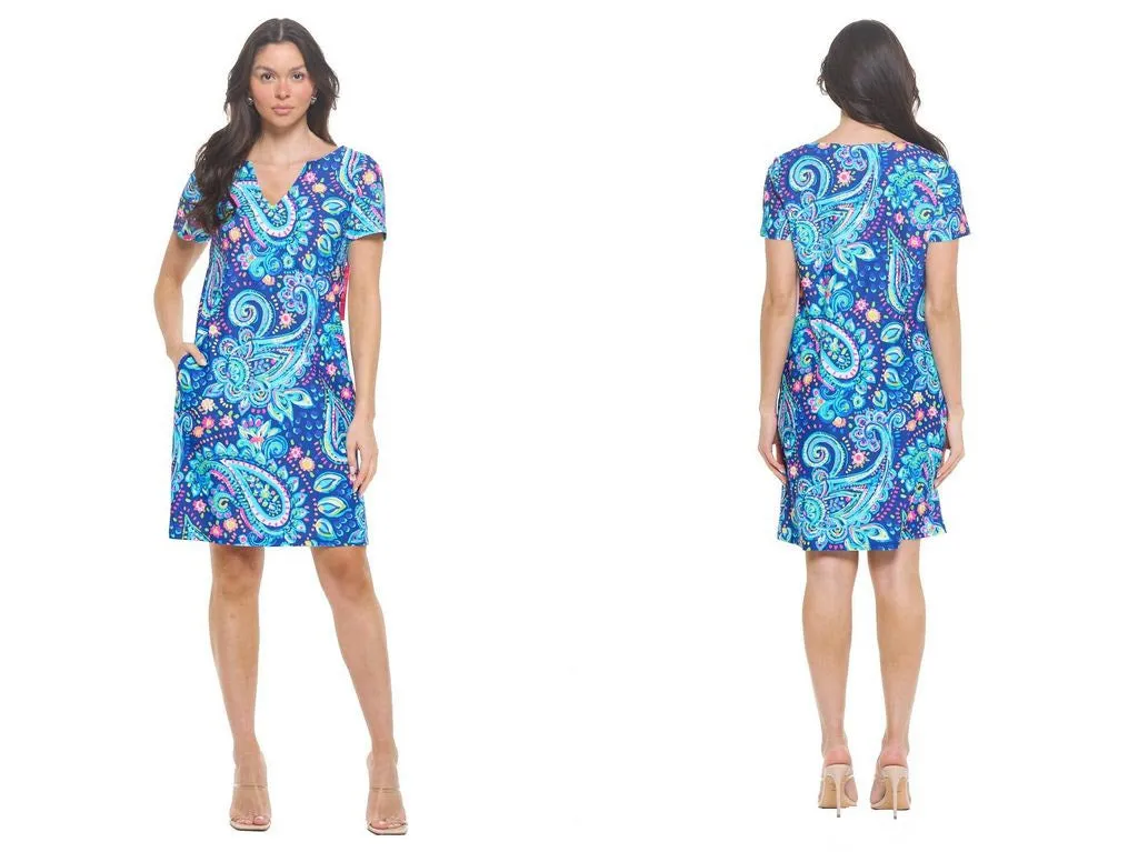 Brandi Short Sleeve Shift Dress