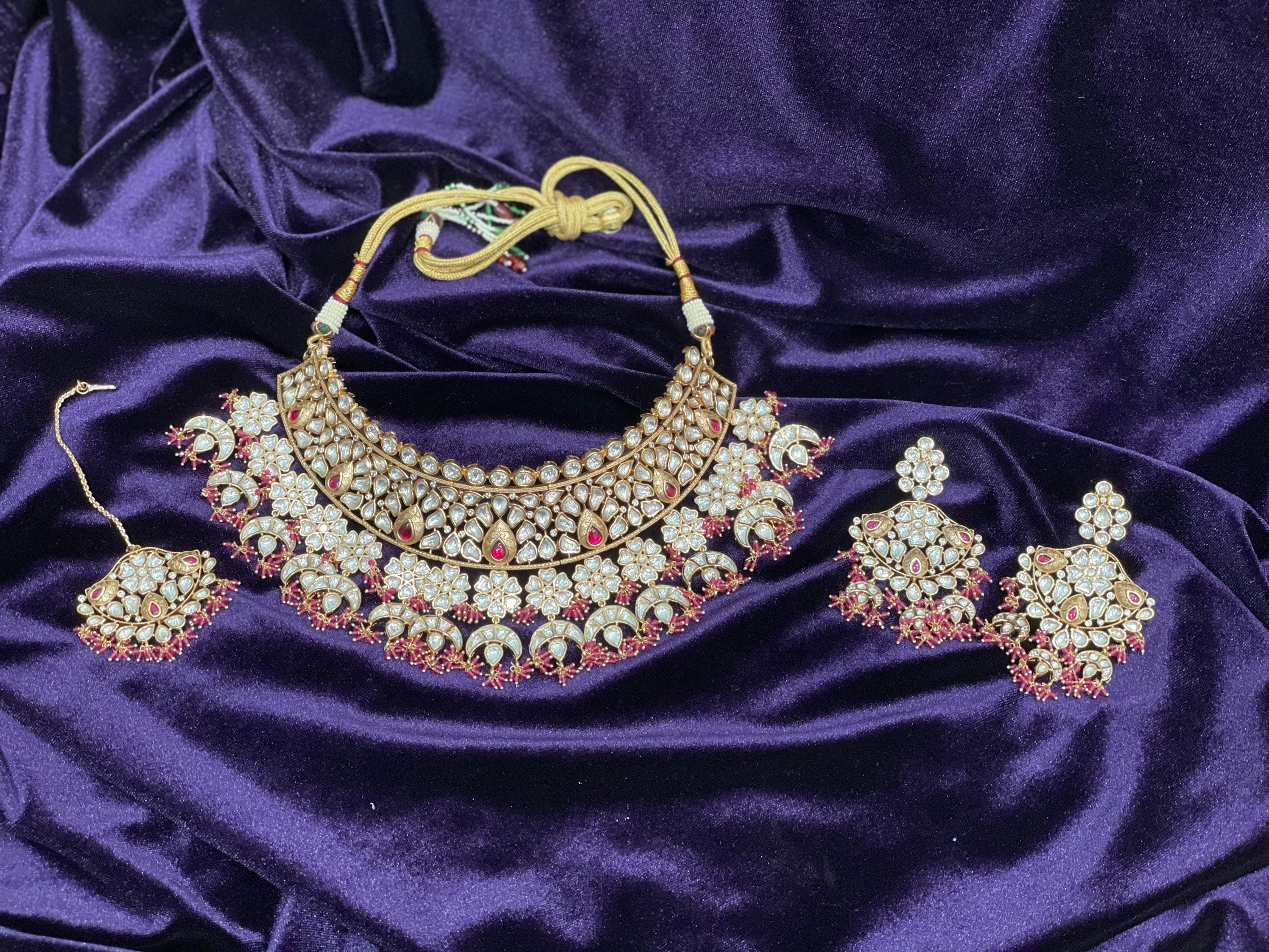 Bridal Jewelry,Gold Plated Jewellery Indian ,Artificial Jewellery,lyte weight Indian Bridal,Sabyasachi Jewelry inspired -NIHIRA-SHABURIS