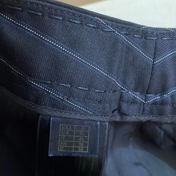 Brooks Brothers Navy Blue Pinstripe Pencil Skirt 4