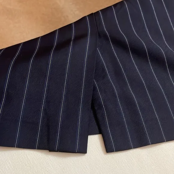 Brooks Brothers Navy Blue Pinstripe Pencil Skirt 4