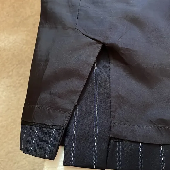 Brooks Brothers Navy Blue Pinstripe Pencil Skirt 4