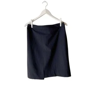 Brooks Brothers Navy Pinstripe Wool Pencil Skirt Size 16