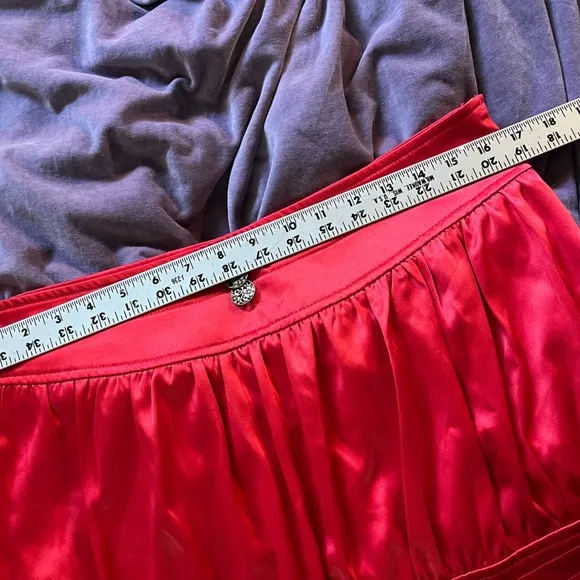 CACHE Red Mini Skirt Sz L NWT