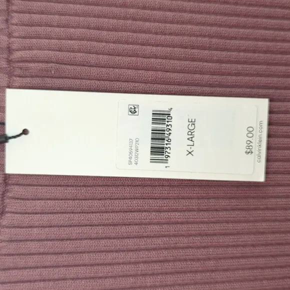 Calvin Klein Solid Ribbed Knit Midi Pencil Skirt NWT