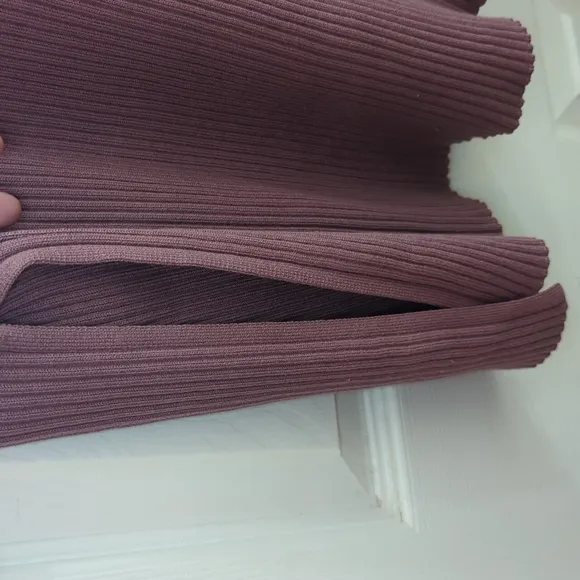 Calvin Klein Solid Ribbed Knit Midi Pencil Skirt NWT