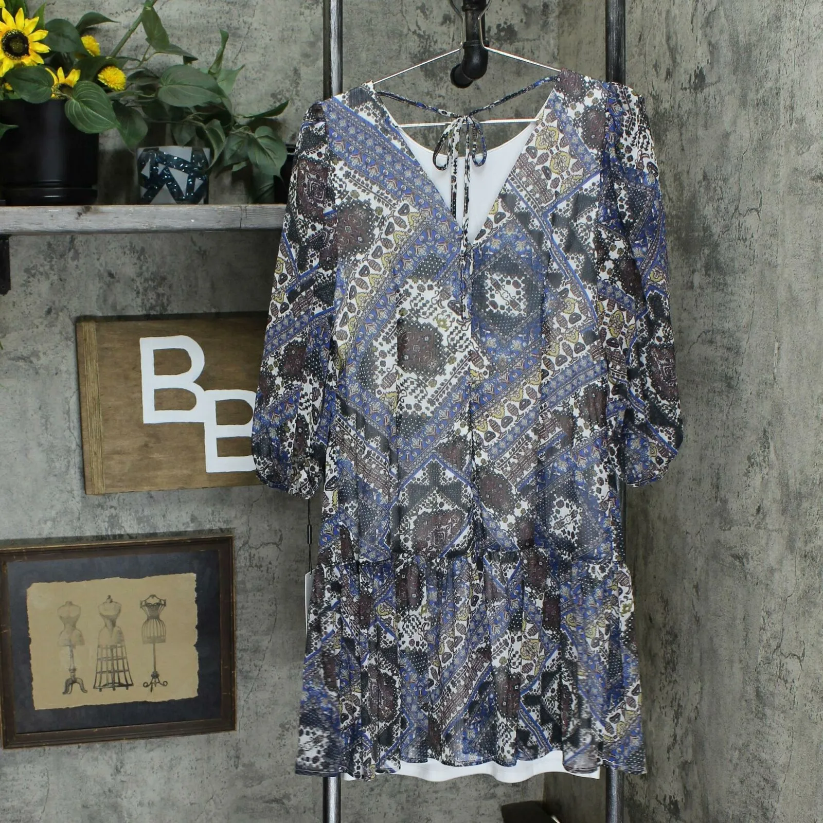 Calvin Klein Women's Printed Shift Dress