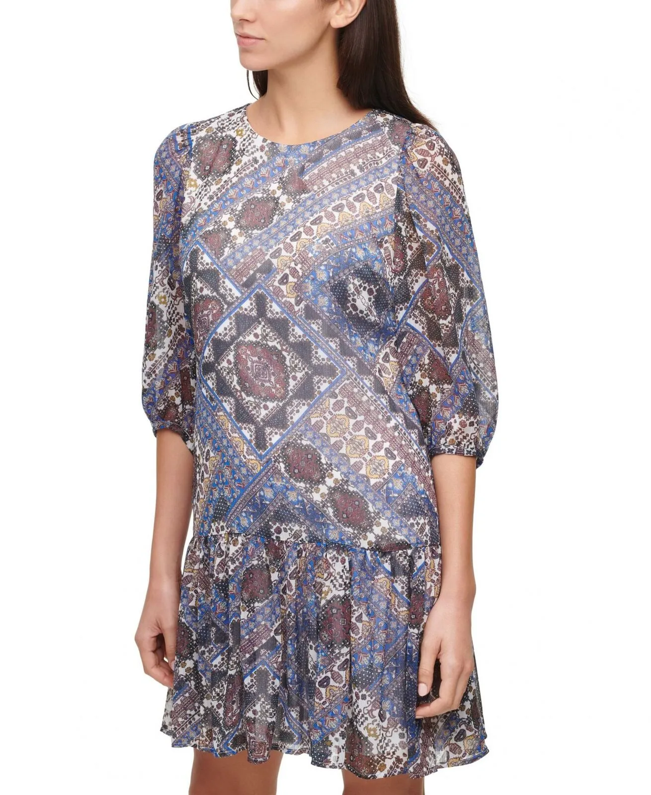 Calvin Klein Women's Printed Shift Dress