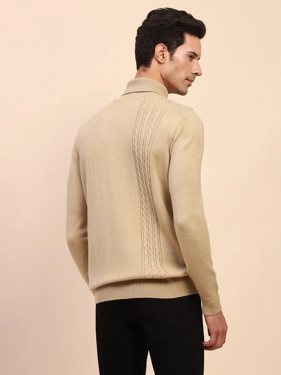 Camla Barcelona Cable Knit Turtleneck Sweater