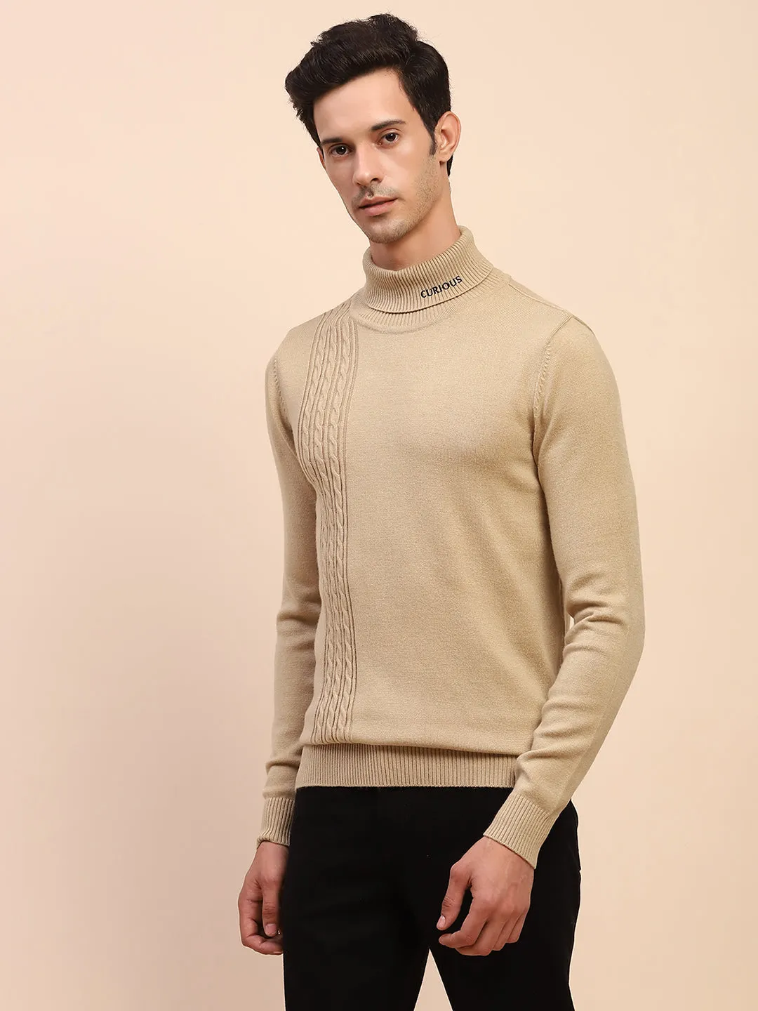 Camla Barcelona Cable Knit Turtleneck Sweater