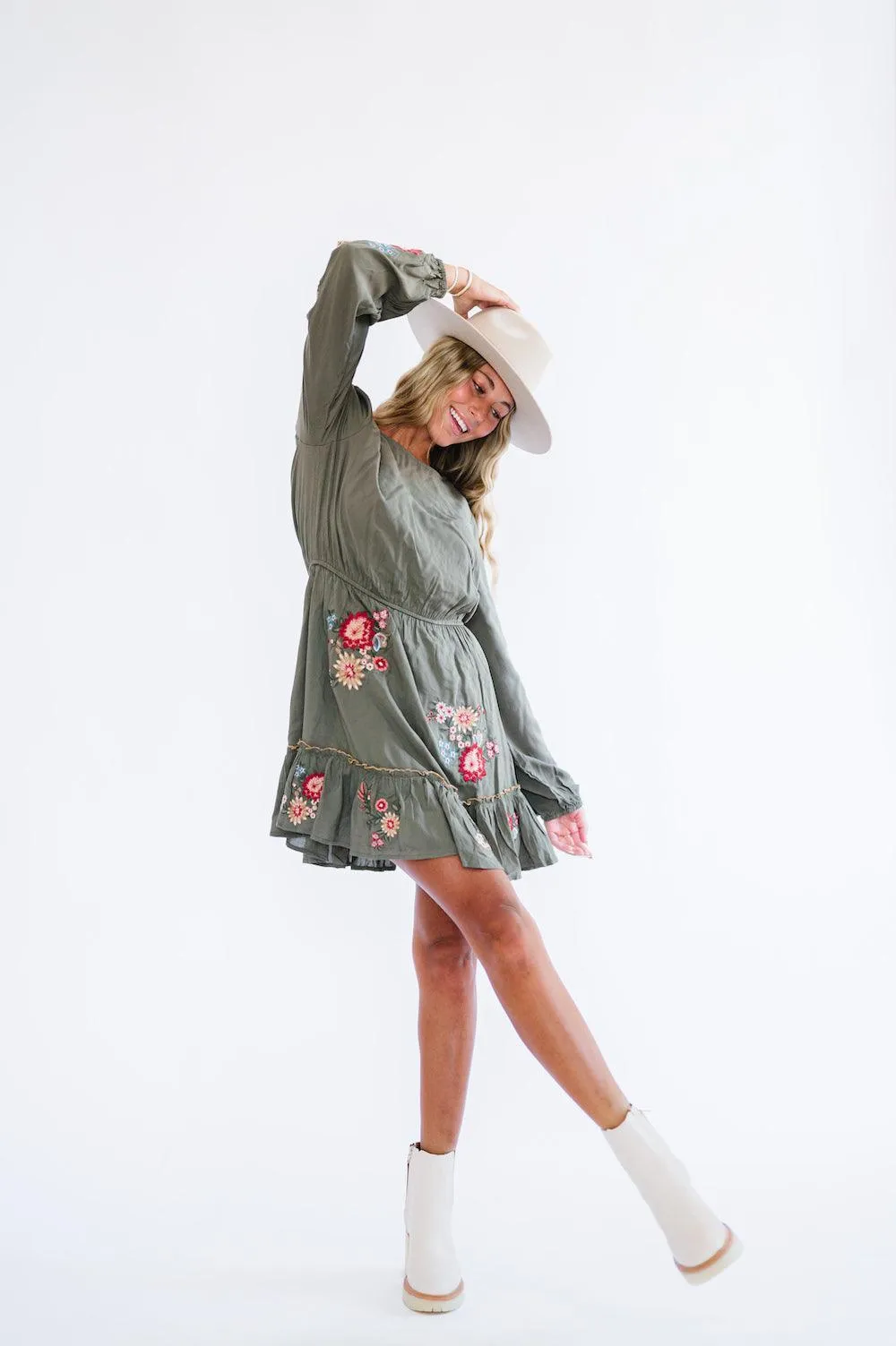 Cammy Dress in Olive