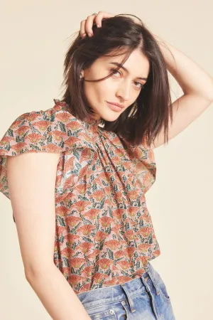 Carla Blouse - Fan Flower