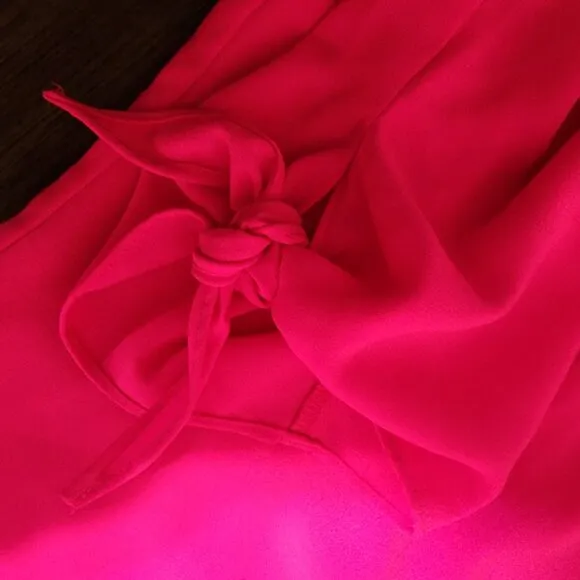 CeCe Tie-Sleeve Shift Dress NWT Hot Pink Size 24