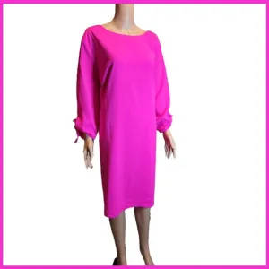 CeCe Tie-Sleeve Shift Dress NWT Hot Pink Size 24