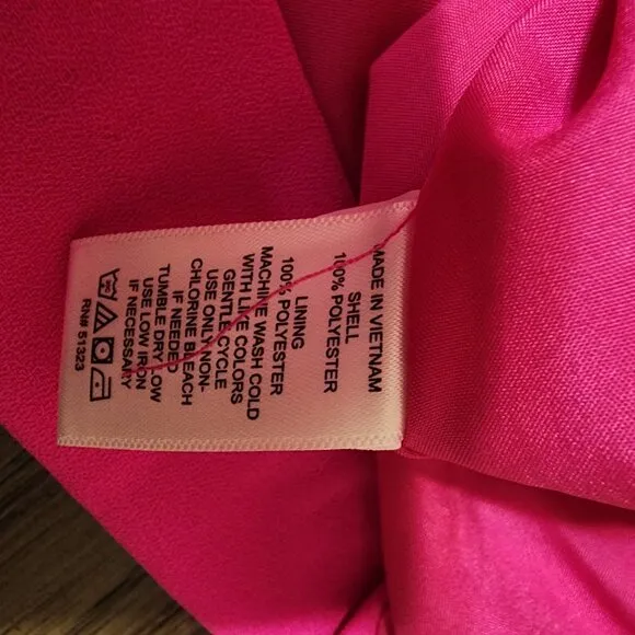 CeCe Tie-Sleeve Shift Dress NWT Hot Pink Size 24