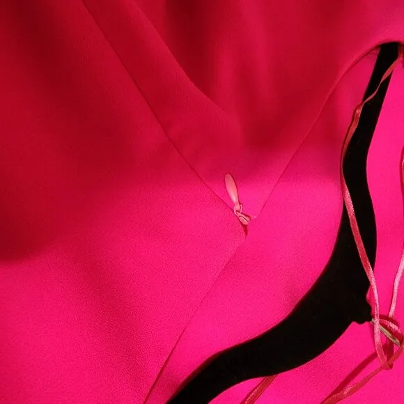 CeCe Tie-Sleeve Shift Dress NWT Hot Pink Size 24