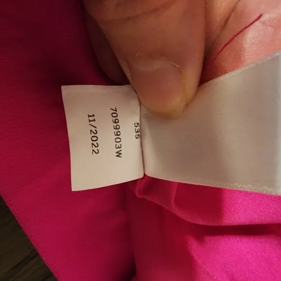 CeCe Tie-Sleeve Shift Dress NWT Hot Pink Size 24
