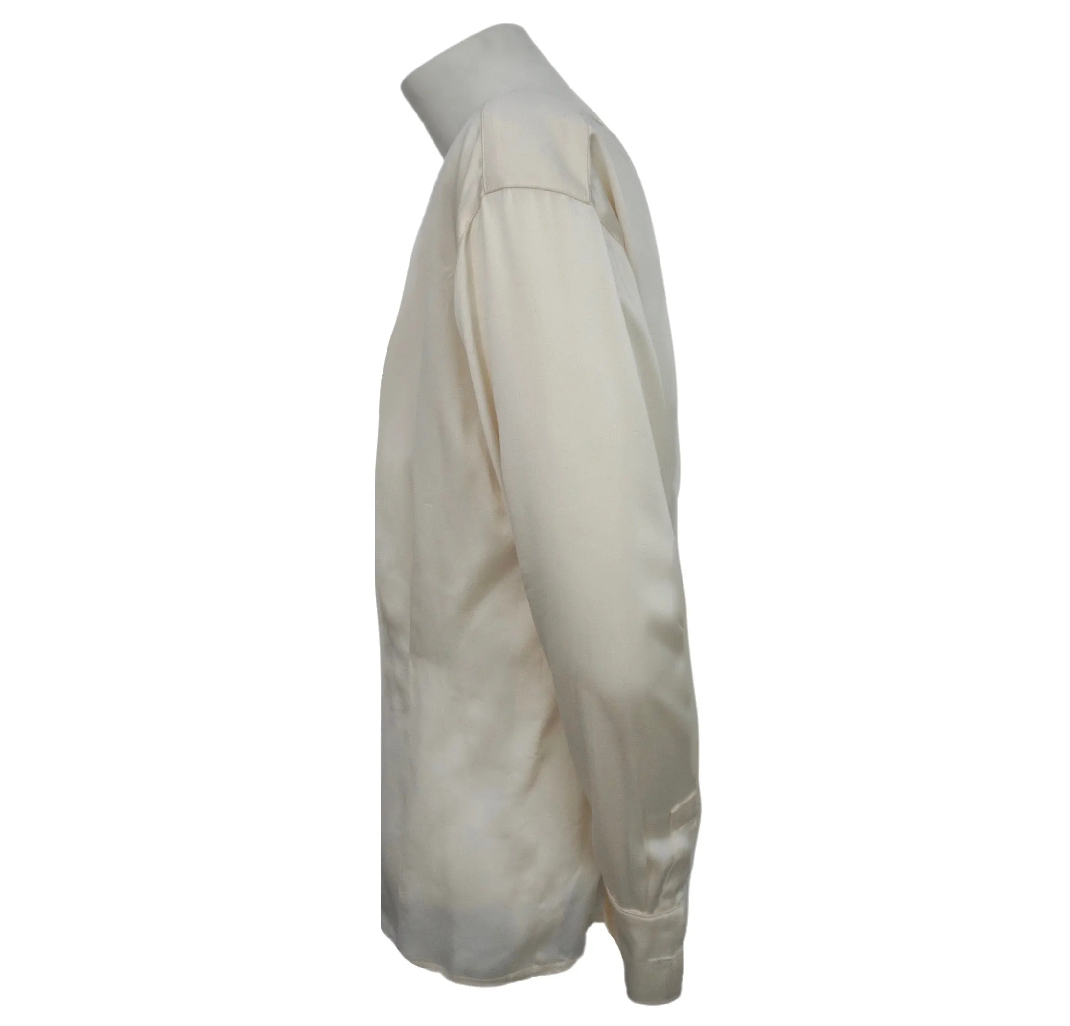 Chanel Vintage Classic White Silk Blouse