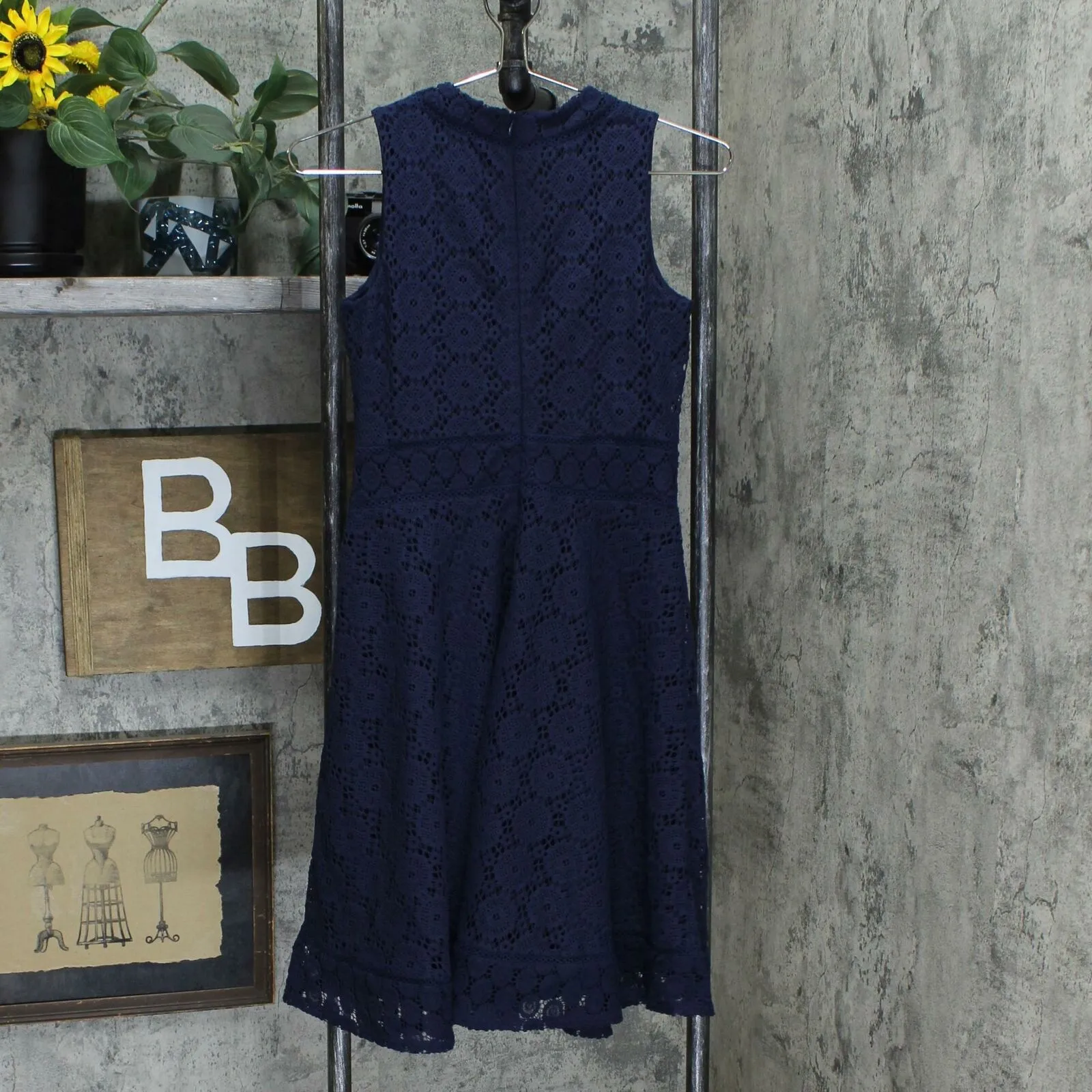 Charter Club Petite Lace Fit And Flare Dress