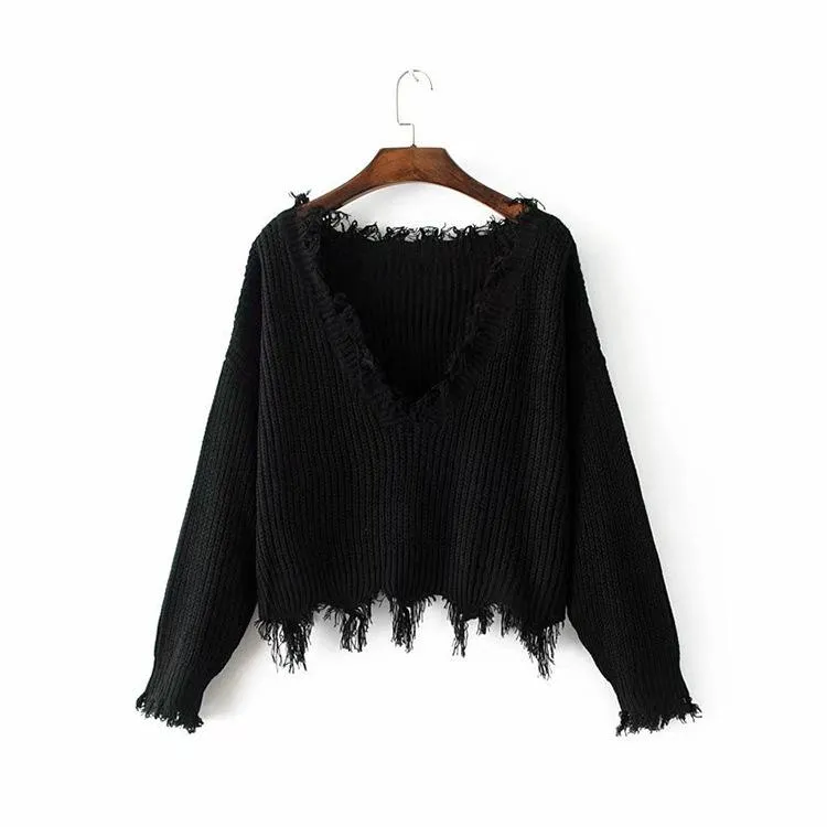 Chicindress V Neck Winter Knit Sweater 3 Colors