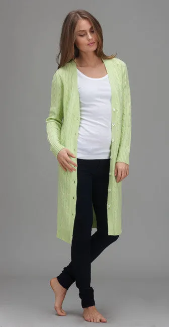 Classic Long Cable Sweater