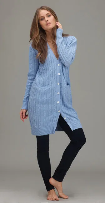 Classic Long Cable Sweater