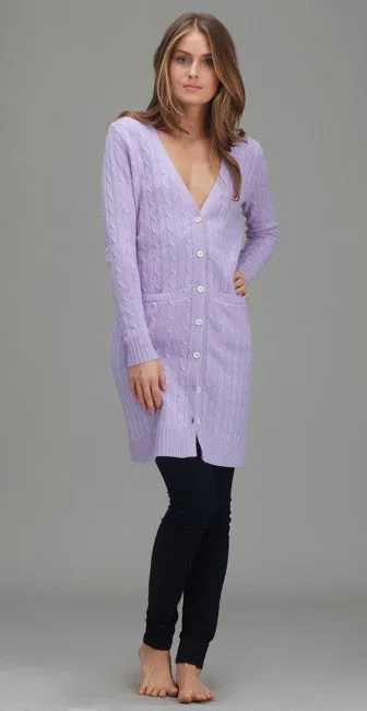 Classic Long Cable Sweater