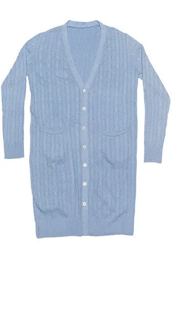 Classic Long Cable Sweater