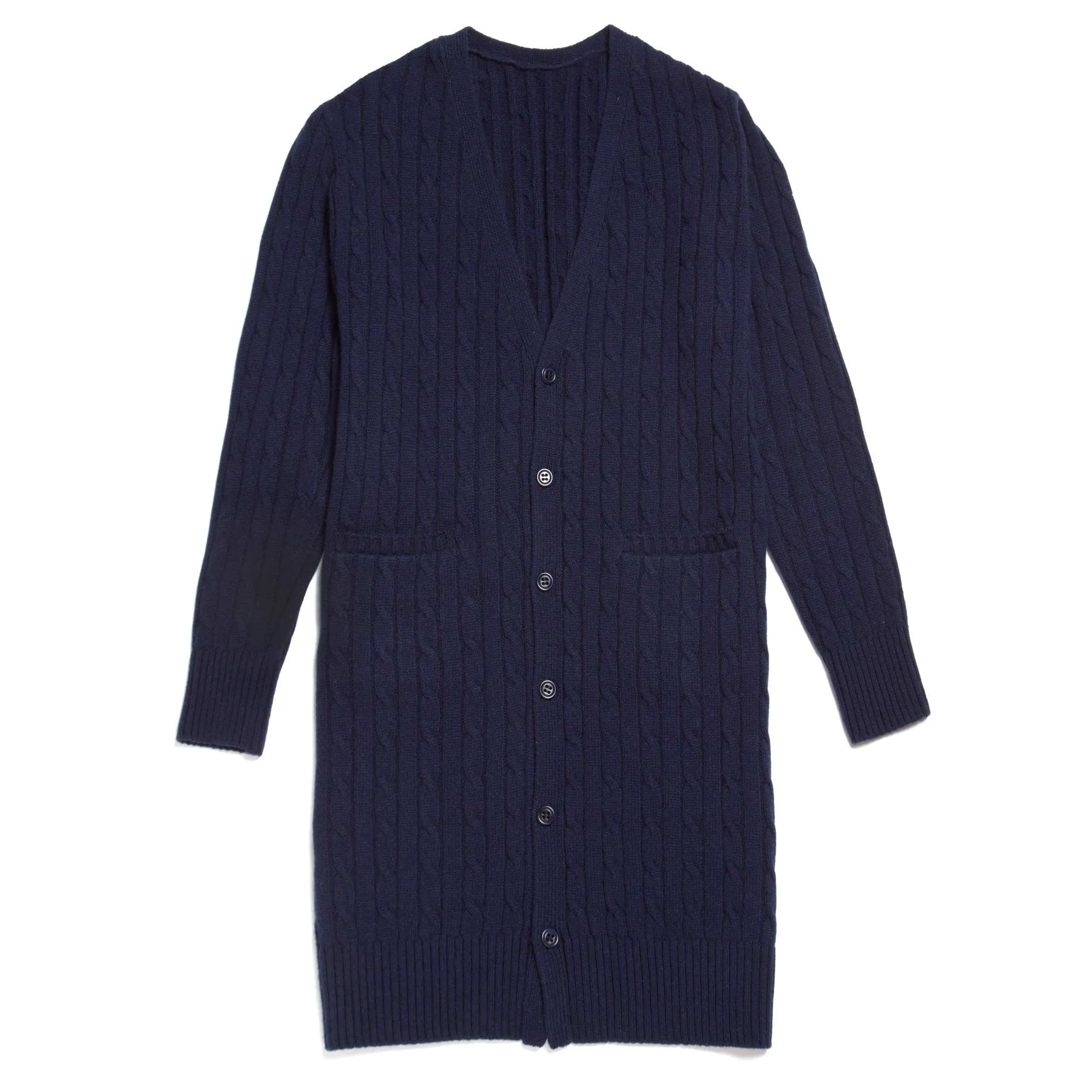 Classic Long Cable Sweater