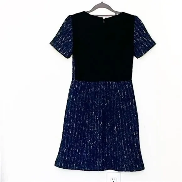 Club Monaco Andreah Tweed Boucle Trumpet Dress