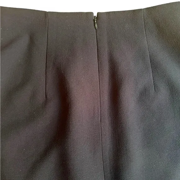 Club Monaco Atrina Skirt Size 4 Black Scalloped Cutout Hem Pencil A Line Skirt