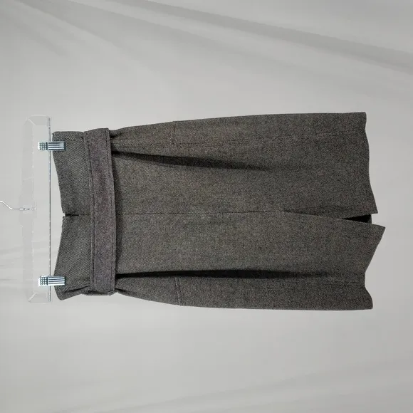 Club Monaco Pencil Skirt Charcoal Belted Slit in Back Size 6