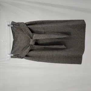 Club Monaco Pencil Skirt Charcoal Belted Slit in Back Size 6