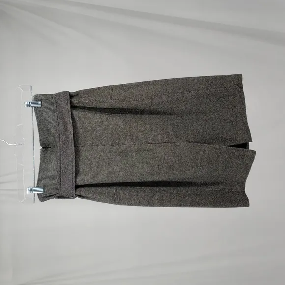 Club Monaco Pencil Skirt Charcoal Belted Slit in Back Size 6